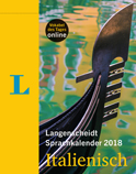 Cover Langenscheidt Sprachkalender 2018 Italienisch