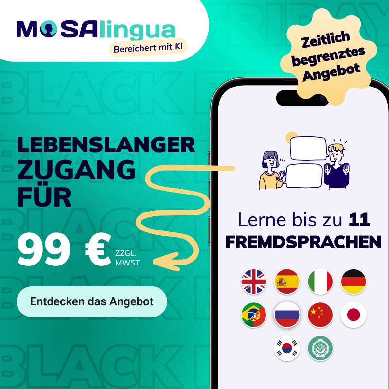 MosaLingua Blackfriday 2025 Banner