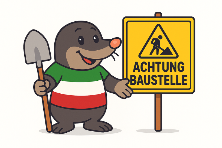 Maulwurf Bauarbeiten