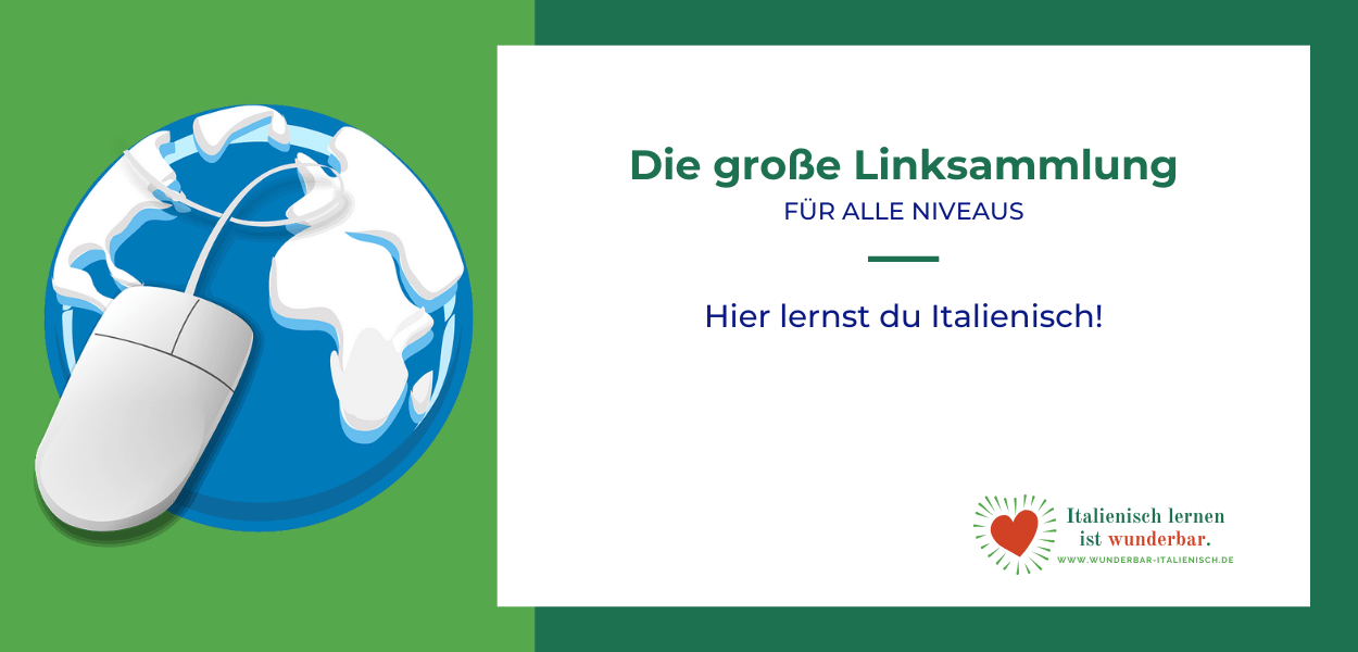 Teaser-Bild für die Linksammlung mit der Abbildung einer Erdkugel mit einer Computer-Maus mit beschreibendem Text.