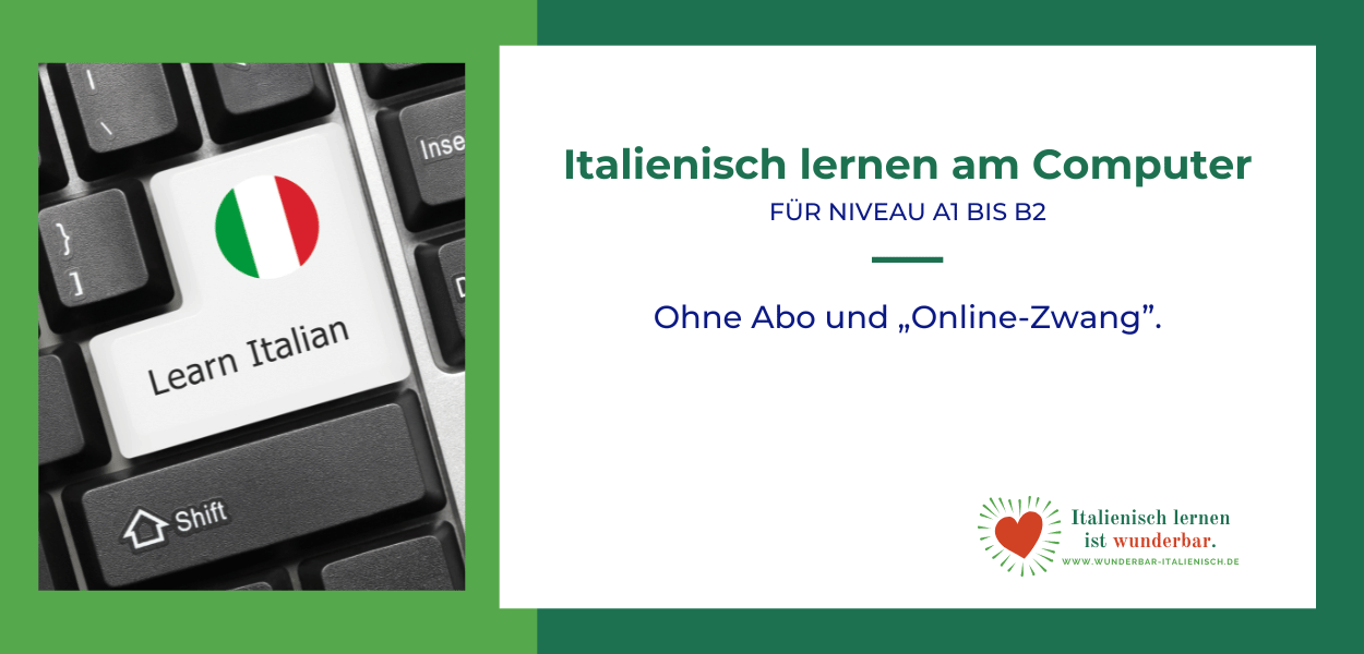 Teaser-Bild für Sprachkurse für den Computer mit der Abbildung einer Tastatur mit beschreibendem Text.