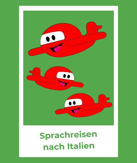 Teaser-Bild für Sprachreisen nach Italien - Abbildung von Flugzeugen