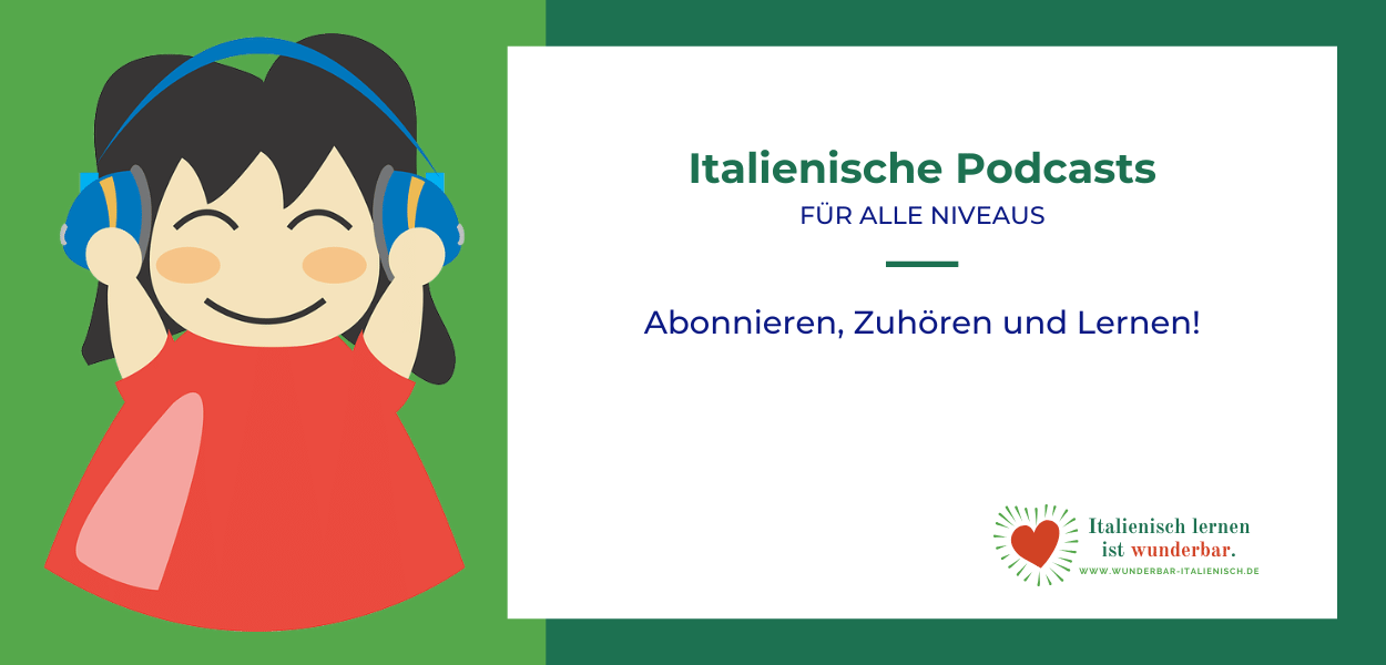 Teaser-Bild für Podcasts mit einer Figur mit Kopfhörern mit beschreibendem Text