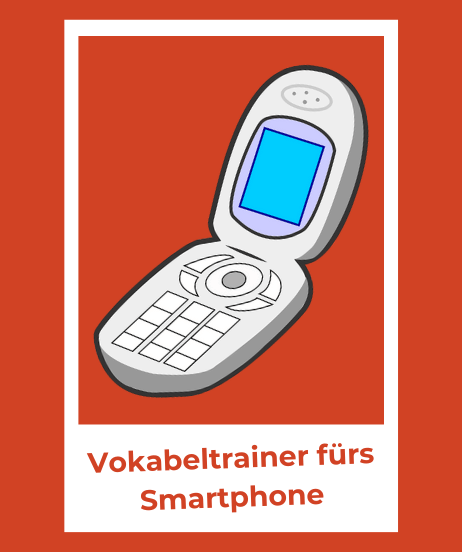 Teaser-Bild für Vokabeltrainer fürs Smartphone mit der Abbildung eines alten Handys